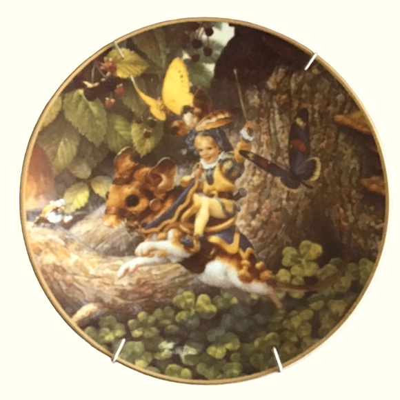 KNOWLES “Tom Thumb” Vintage Collector’s Plate Eight 22-K Gold Rim COA 8.5” diam - Picture 1 of 6
